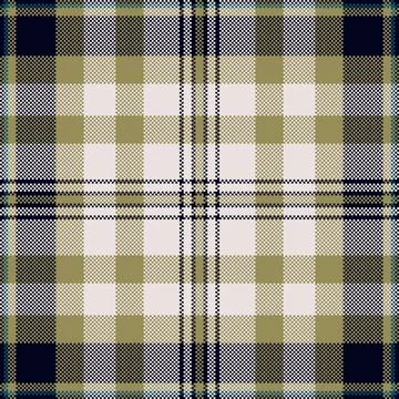 Detailed pixelated tartan pattern. Design element with earthy tones. Good for Stock Illustration