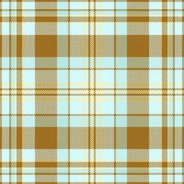 Detailed pixelated tartan pattern, light blue and brown. Classic Scottish p.. 스톡 일러스트