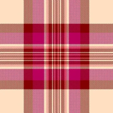 Detailed pixelated tartan pattern in warm hues. Represents tradition and mode 스톡 일러스트