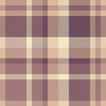 Detailed plaid pattern in brown and beige tones. Represents tradition, warmth イラスト素材