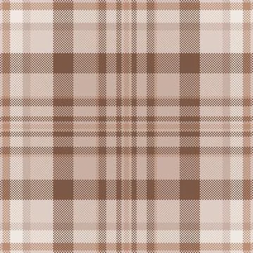 Detailed plaid pattern.  Neutral tones create a seamless, pixelated woven tex Stock Illustration
