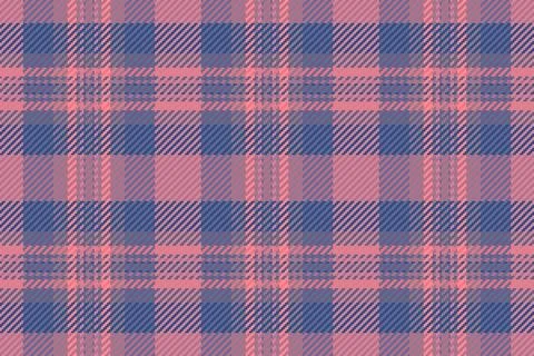 Detailed plaid pattern with a soft, textured feel, in hues of pink and blue.  Illustrazione stock