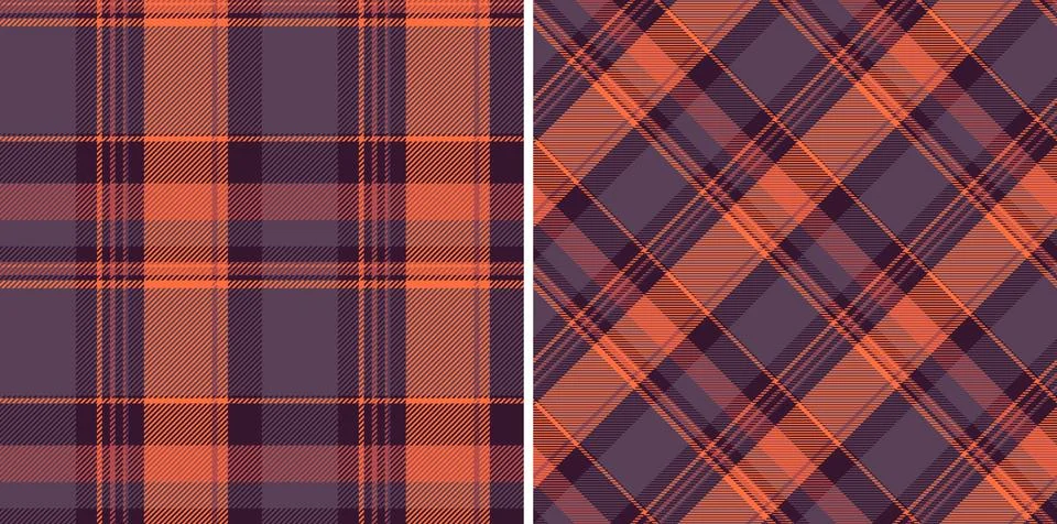 Detailed plaid patterns evoke rustic charm. Ideal for backgrounds, textiles,  库存插图