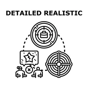 Detailed realistic icon representing work challenges and problem solving Stock Illustration