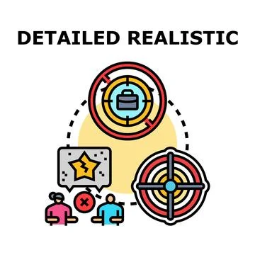 Detailed realistic icon representing work challenges and problem solving Stock Illustration