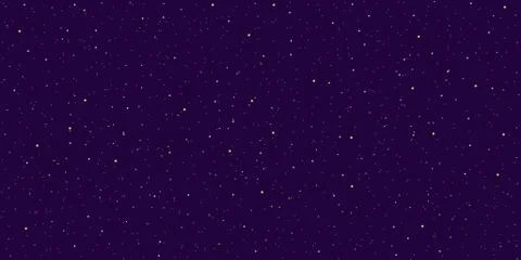 Detailed realistic night starry violet sky Stock Illustration