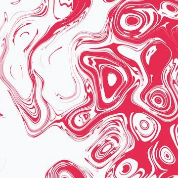 Detailed Red Pink Hydrographic Pattern Loop 스톡 일러스트