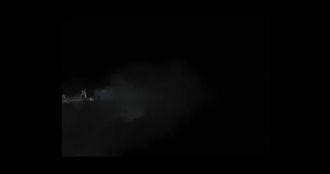 Detailed Side Profile Muzzle Flash Against Black Background Overlay 動画素材 334098944