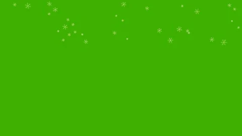 Detailed snowflakes falling on green screen for winter overlay 4K Vídeos de archivo 336486267