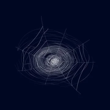 Detailed spider cobweb isolated vector icon Stock Illustration