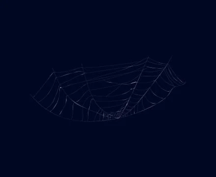 Detailed spiderweb isolated vector icon Stock Illustration