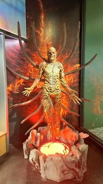 Detailed statue of a sci fi character in Dallas Stock Photos