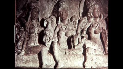 Detailed Stone Relief Stock Footage 277976378