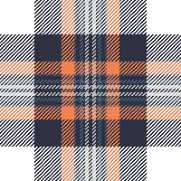 Detailed tartan pattern. A classical textile design of interlaced bands in ha Stock Illustration