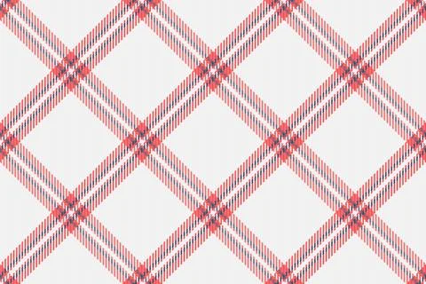 Detailed tartan pattern featuring a classic check design in red, white, and b Stockillustratie