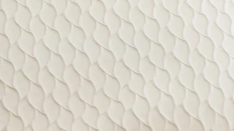 Detailed texture of an elegant cream colored fabric with embroidered patterns Stock Footage 341988945