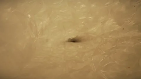 Detailed Texture of Light Yellow Translucent Material Surface Stock Footage 309291571