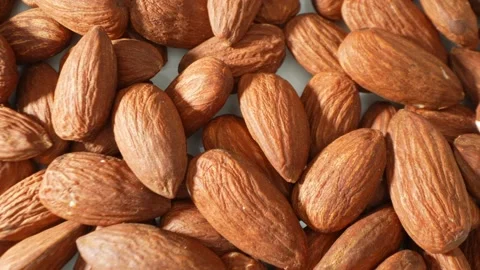 A detailed of toasted almonds. Stock Footage 275879241