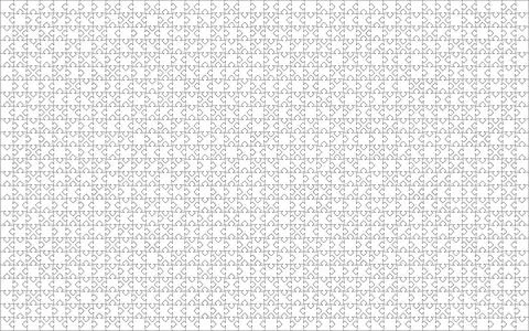 Detailed various shapes puzzle grid outline overlay. Jigsaw puzzle blank 스톡 일러스트