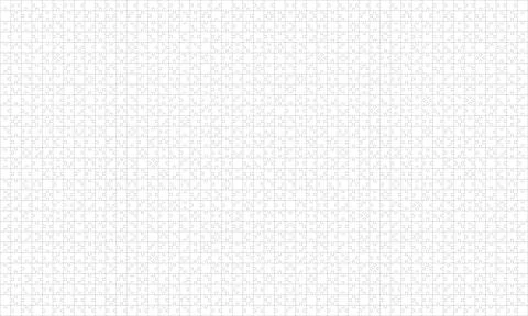 Detailed various shapes puzzle grid outline overlay. Jigsaw puzzle blank Stock Illustration