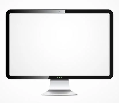 Detailed vector computer display 스톡 일러스트