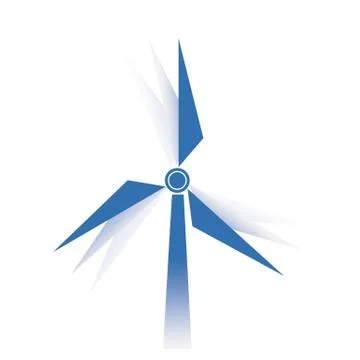 Detailed vector illustration of a wind generator Stock Illustration