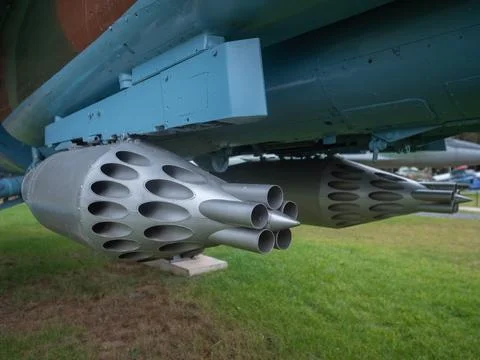 Detailed view of aged rocket panel, close inspection revealing vintage rocket Stock Photos