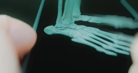 Detailed view of human feet bones Video stock 313839101