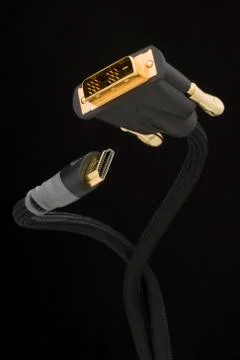 Detailed view of printer cable Stock Photos