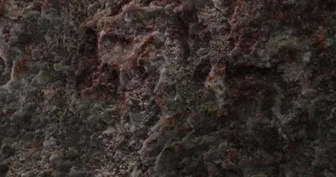 Detailed view of rugged stone surface with natural textures Stock Footage 296158581