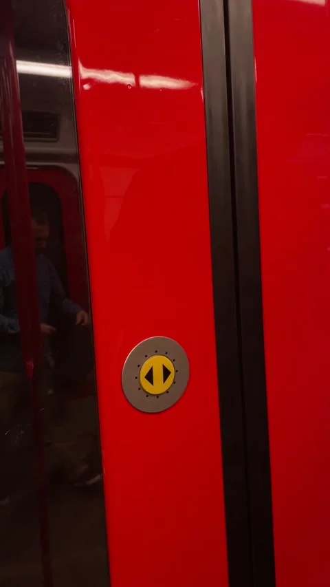 Detailed view of safety activation button on crimson station board Stock Footage 335367895