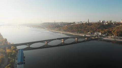 Detailed view of the subway bridge Stock Footage 147465859