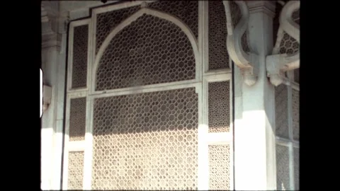 Detailed Wall Lattice Stock Footage 276292856