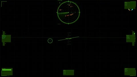 Detailed war cockpit element showing military information in science fictio.. Stock Footage 327223993