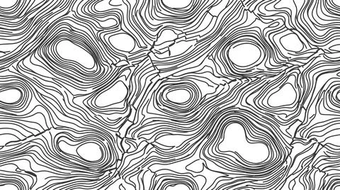 Detailed wood grain pattern featuring circular line art texture. Stock Illustration