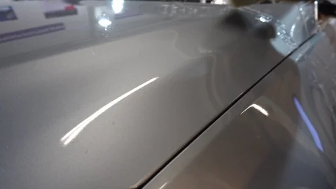 Detailing auto. The car is shampooed. Stock Footage 88947472