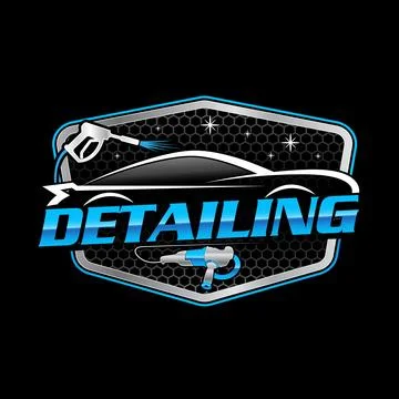 Detailing logo design template Stock Illustration