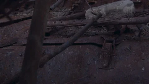Details abandoned car Stock Footage 137640730
