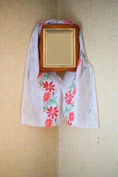 Details and elements inside the old village house Stock Photos