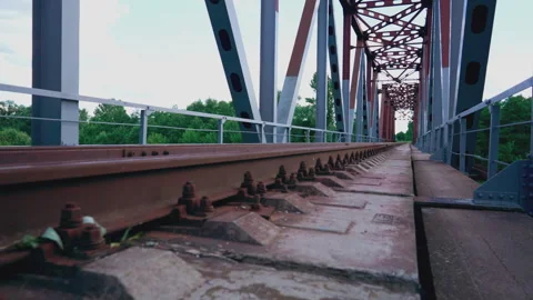 Details and elements of railway tracks Stock-Footage 247330089
