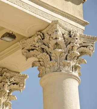 Details of the architectural column Stock Photos