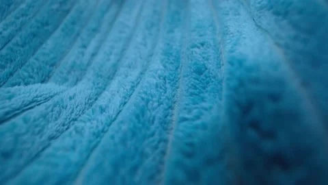 Details blue polyester fabric. Super close up. textile background. Stock Footage 160111024