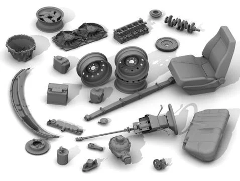 Details of the car 스톡 일러스트