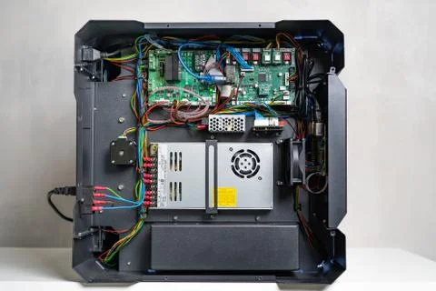 Details of computer fee structure of computer chips Stock Photos