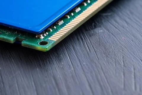 Details from the computer. RAM. Stock Photos