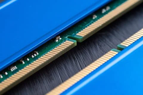 Details from the computer. RAM. Stockfoto's