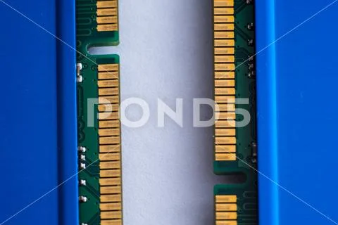 Details from the computer. RAM. Stock Photos