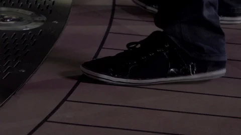 Details of a dancing foot Stock Footage 103522302