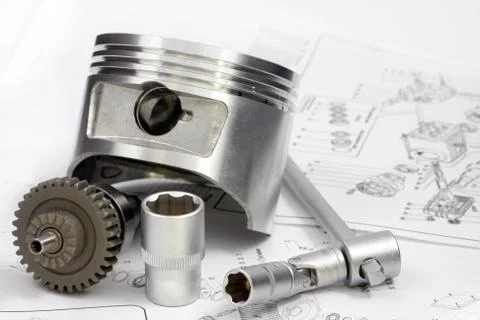 Details on the drawing Stock Photos