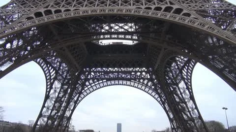 Details of Eiffel Tower close-up paris symbol attraction metal design 動画素材 10724858
